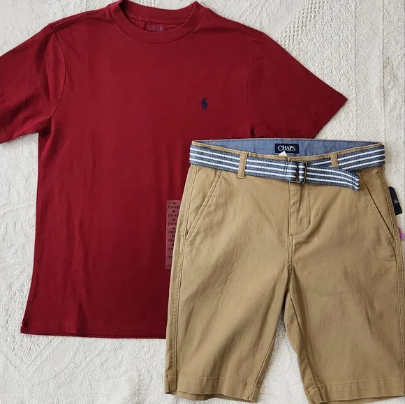 🆕️ Polo Ralph Lauren Tee * Chaps Short - Picture 4 of 4